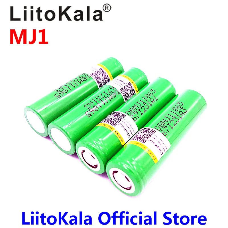 Новый аккумулятор LiitoKala для MJ1 18650 INR18650MJ1 10A литий ионный 3500 мАч INR18650MJ1|li-ion battery|liitokala