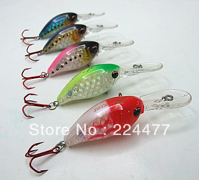 

5cm/10.5g lip length 3.2cm Suspend Type Bait Hard Plastic Bait VMC Hook