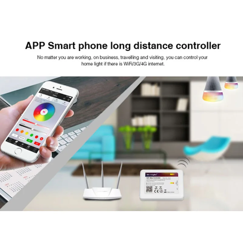 Milight 4 зоны беспроводной 2 4G RF Wifi iBox управление RGB CCT led IOS Andriod APP пульт