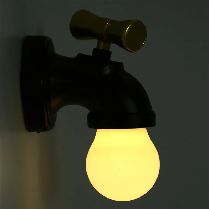 DC 5 В в USB светодио дный перезаряжаемая светодиодная новинка ночник Кран форма