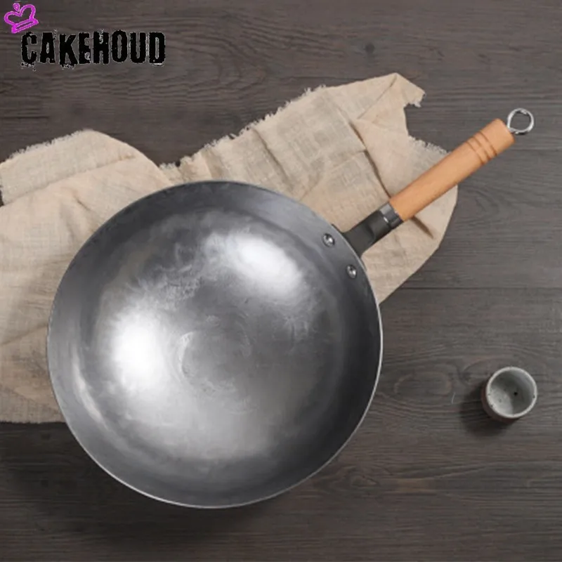 CAKEHOUD китайский железный горшок традиционный ручной молоток ковка чугун без