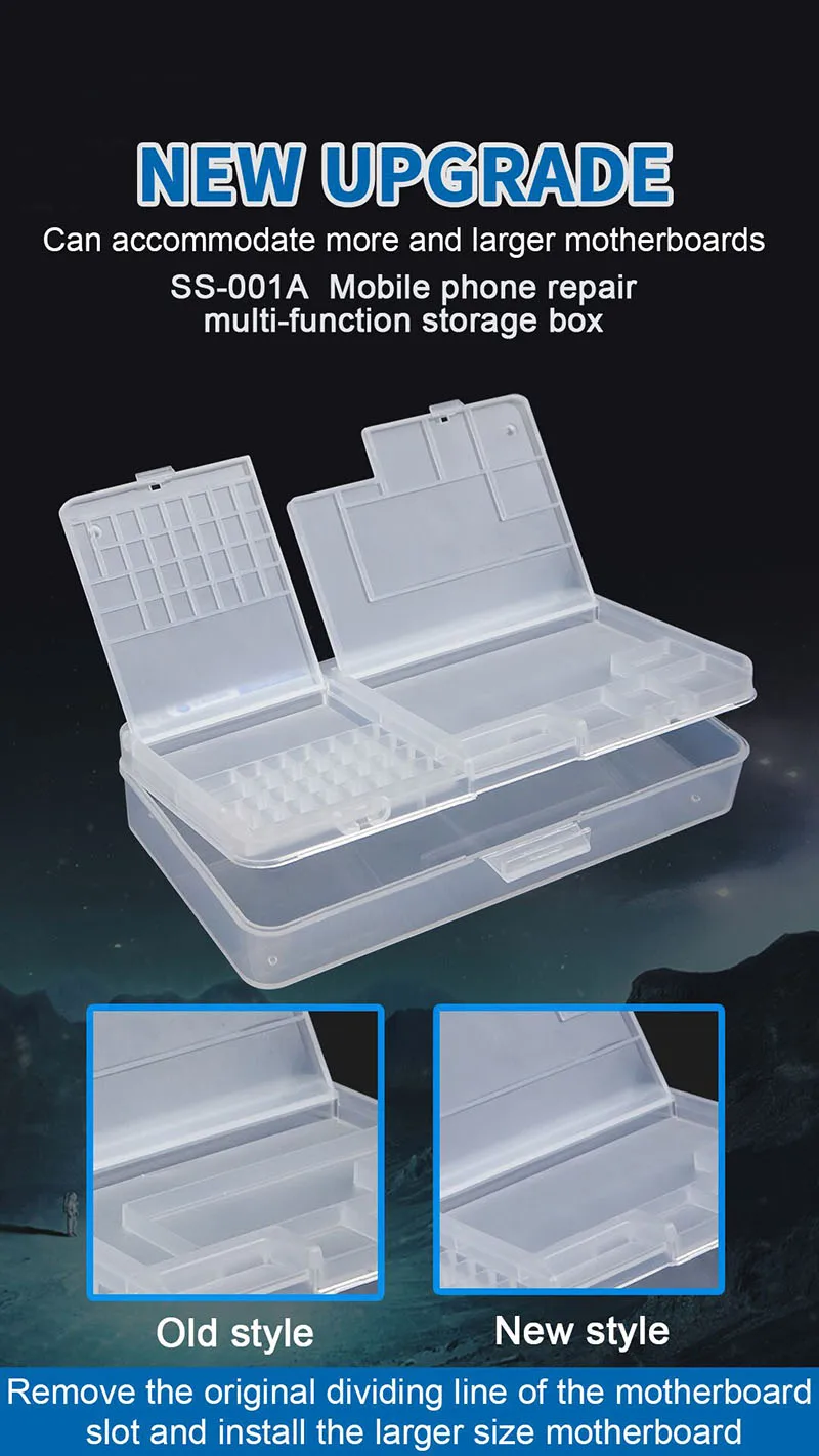 

SUNSHINE SS-001A Multi-function Magic Box Mobile Phone LCD Screen Mainboard IC Component Plastic Organization Storage Box