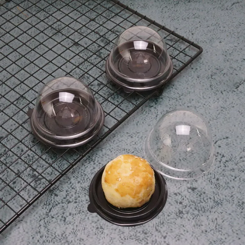 Круглая пластиковая коробка для торта одиночная Индивидуальная с Луной