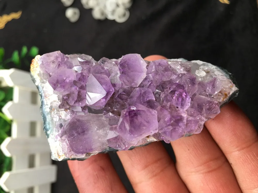 

Natural Crystal Amethyst cluster specimen healing