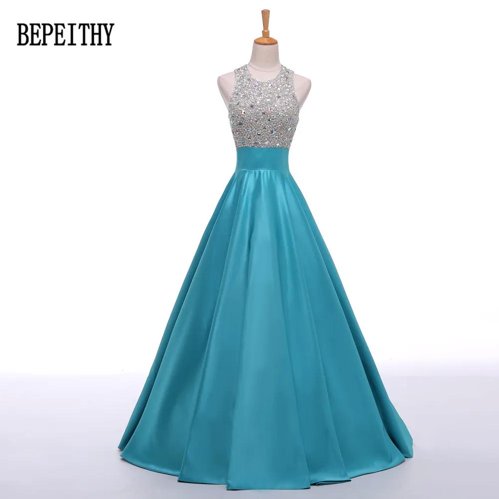 BEPEITHY настоящая фотография дизайн vestido de festa Сексуальная Замочная скважина линия бусины Длинные платья для выпускного бала Вечерние платья