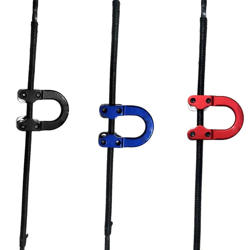 Стрельба из лука металлический D Кольцо Алюминиевый U Nock Bowstring безопасности