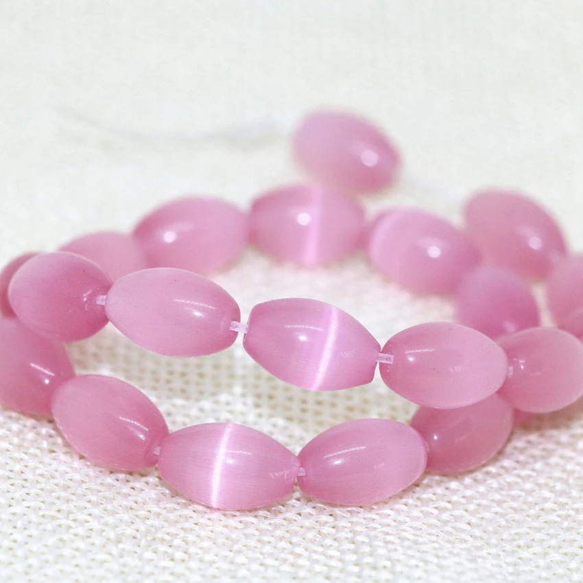 Горячая Распродажа прекрасный розовый опал камень бисер кошачьи глаза