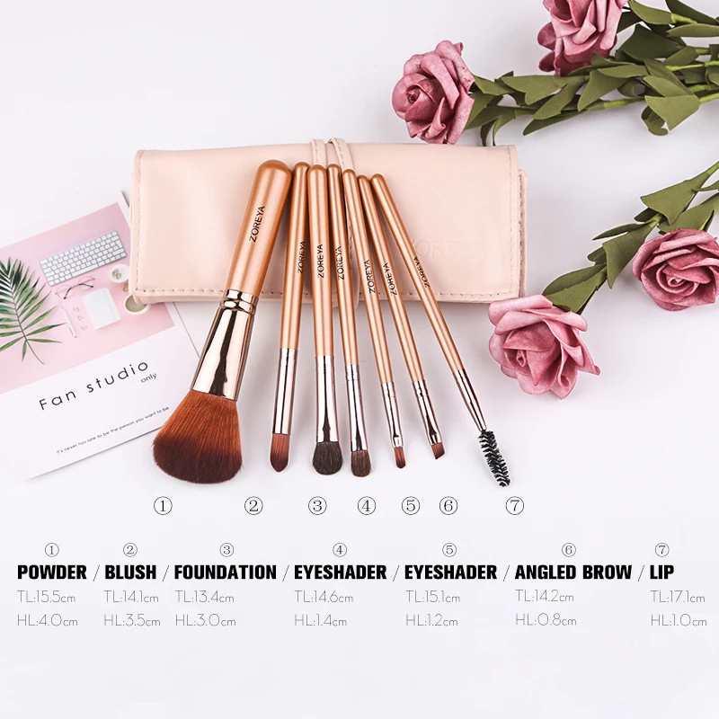 Фирменные супер мягкие быстросохнущие кисти для макияжа из конского