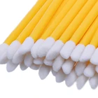 50 шт.упак. Одноразовые Макияж для губ, щеточку для чистящая ручка губная помада палочки с кисточкой для туши чистой ресниц косметические кисти BTZ1