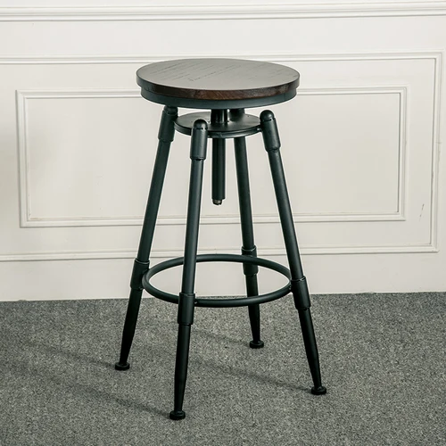Buff D,Modern Solid Wood Bar Table& Chair Stool Combination Coffee Table Home Living Room Coffee Restaurant Tea Shop Table - Цвет: Buff
