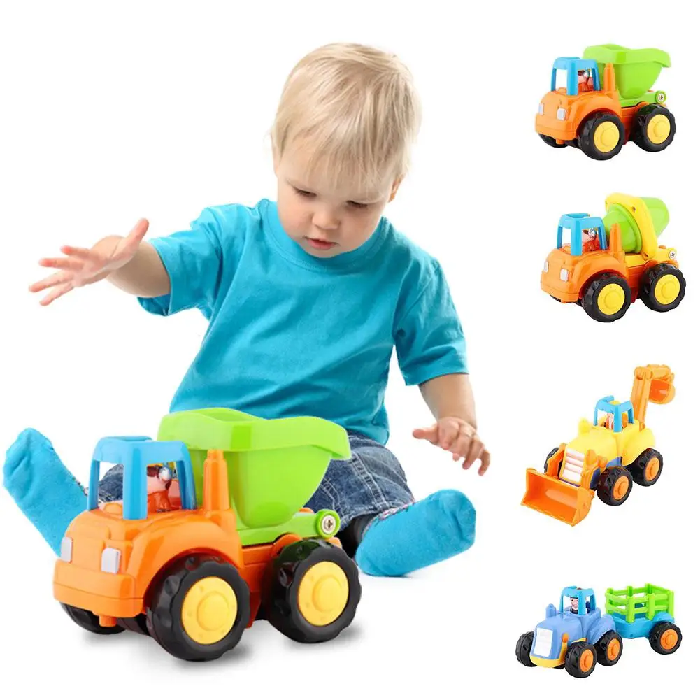 Мини игрушка модель автомобиля милый мультяшный узор грузовика подарок для