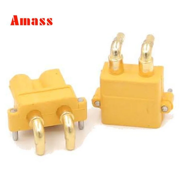 10 пар оригинальный Amass XT30PW ESC двигатель печатной платы разъем банан Золотой XT30