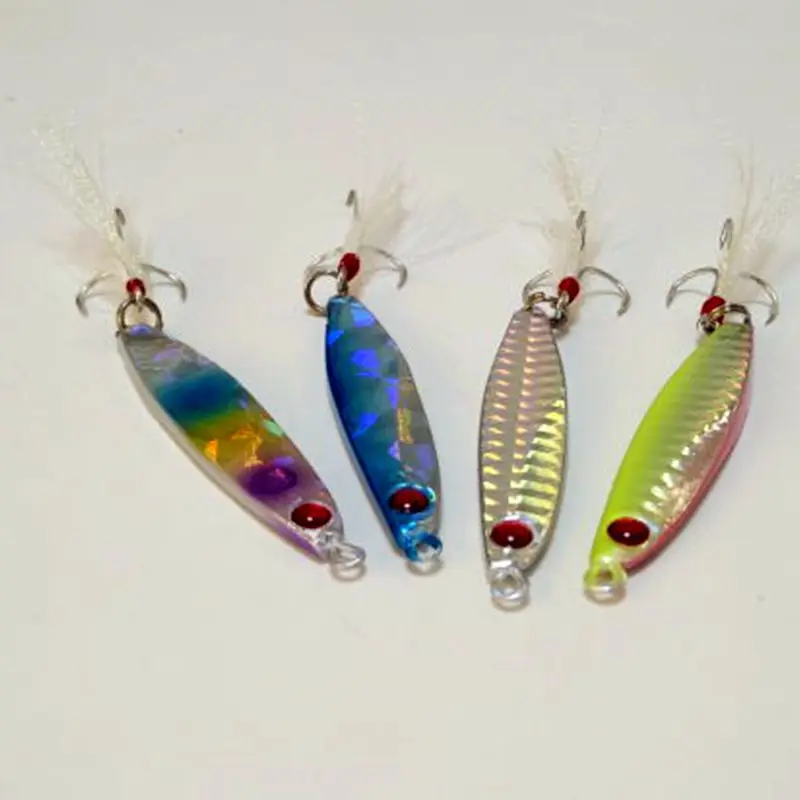 Лидер продаж 2016 года 4 шт. приманка ложка рыболовные снасти для морской рыбалки