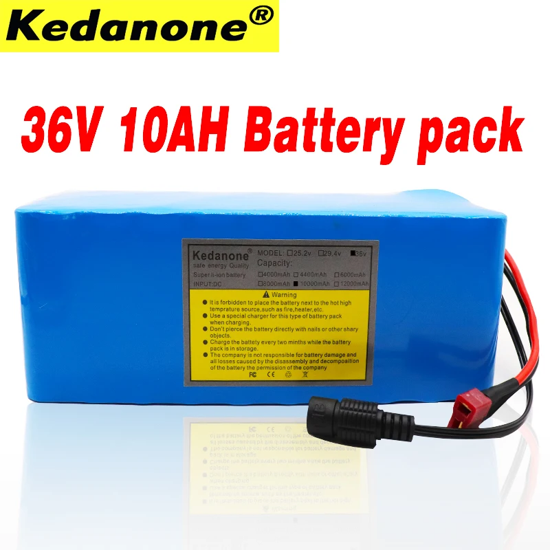 Литиевый аккумулятор высокой мощности и емкости New36V 10S4P 10Ah 500W 42V 18650