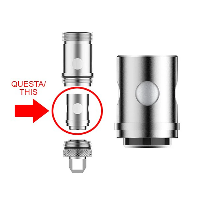 Vaporesso EUC Eco Ceramic 0.5 ohm SS316L Coil Head 15 Pieces for Attitude Drizzle Estoc Target Pro ORC Gemini Veco Tank | Электроника
