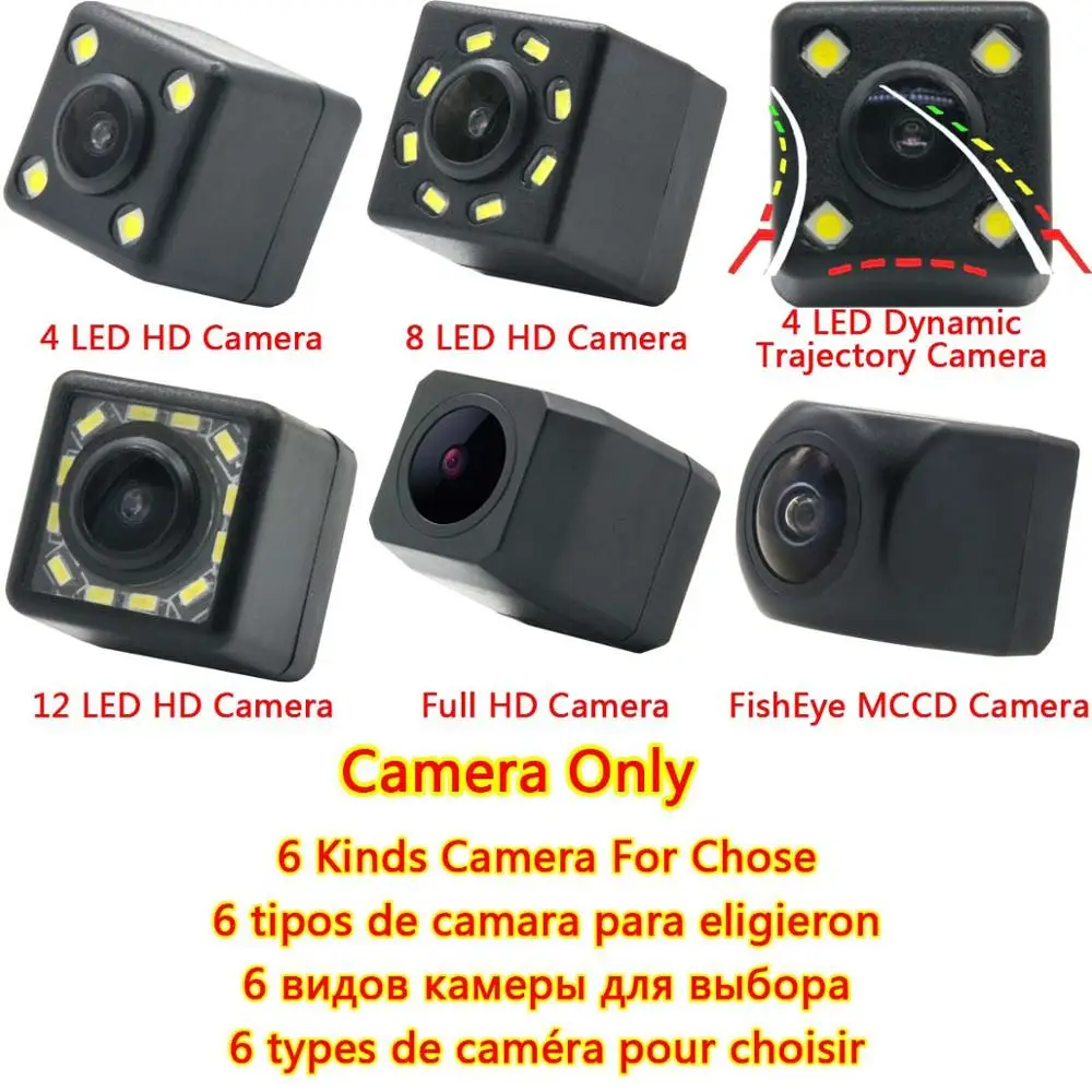 Fisheye 1080 P MCCD HD реверсивная заднего вида Камера для Mitsubishi Lancer 2002 2003 2004 2005 2006 2007 2008 2009 2012 автомобилей - Название цвета: Camera Only