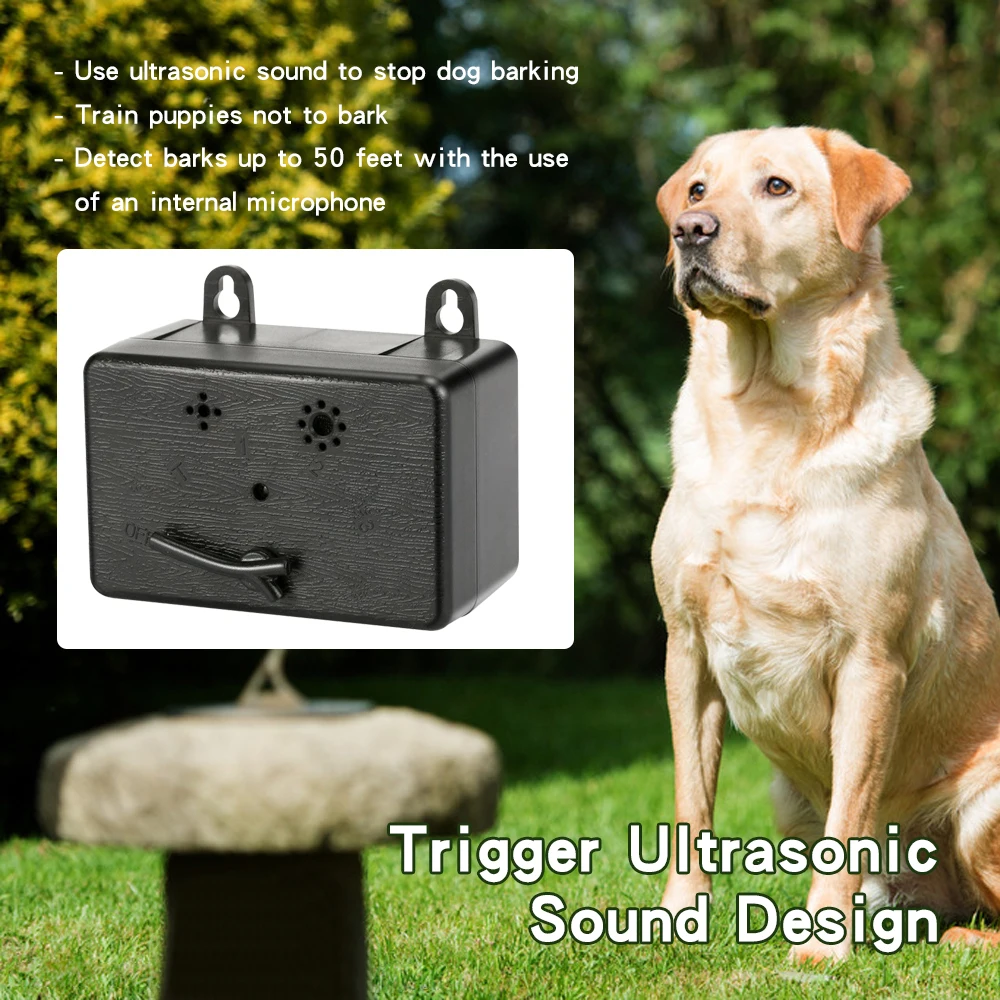 Ультразвуковой Отпугиватель собак устройство против лая на открытом воздухе