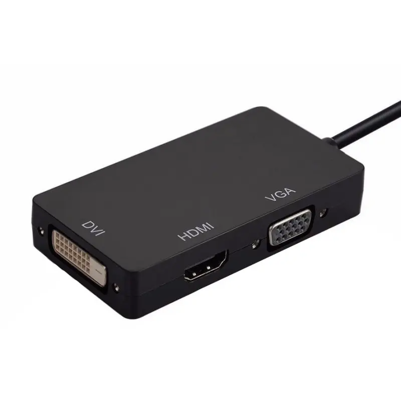 3 in1 Mini Display Port DP To HDMI VGA DVI Cable Adapter Converter for Macbook Pro Microsoft Surface 2/3 |