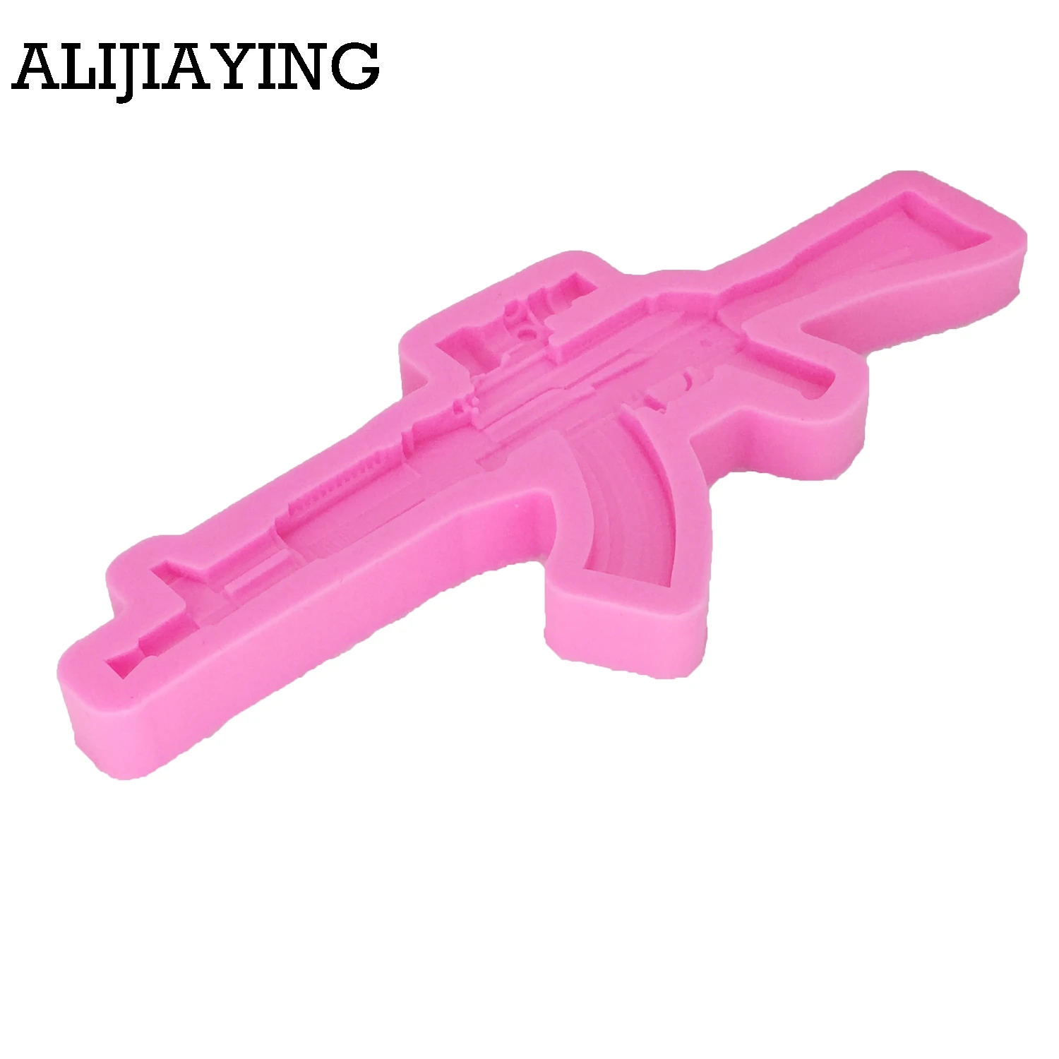 M1022 в форме оружия 3D шоколадные формы DIY автомата для выпечки тортов с помадной начинкой декоративная форма силиконовые кухонные формы для выпечки Посуда