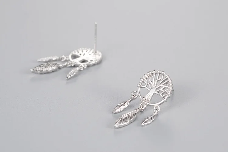 Женские серьги гвоздики Древо жизни из серебра 925 пробы|silver studs|sterling silver studssilver stud