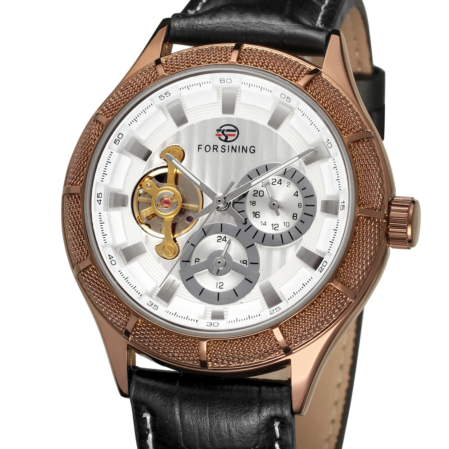2019 Forsining Лидирующий бренд Для мужчин автоматические часы Tourbillon механические с
