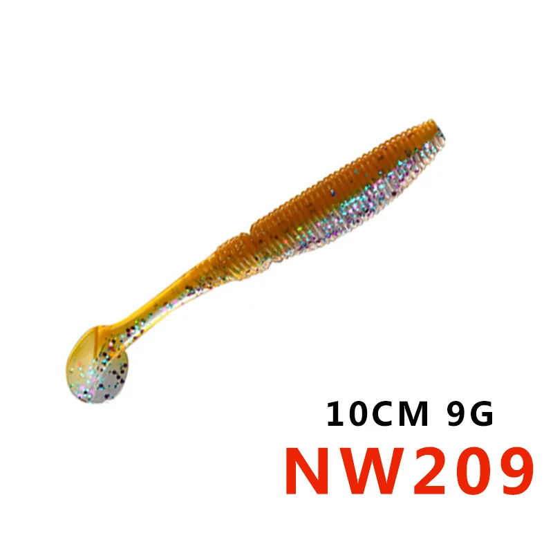 Noeby бренд SW5019S 8,5 см 10 см товар мягкие пластиковые приманки Искусственные lurefor для рыбалки от hunthouse - Цвет: 100mm9gNW209