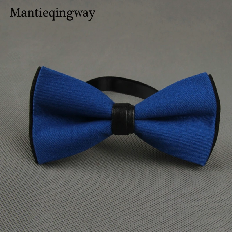 Mantieqingway хлопок сплошной цвет мужской галстук бабочка для свадьбы свадьба Gravatas Тощий Vestidos шеи галстуки