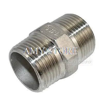 

1PC/5PCSHex Nipple 1" Male x 1" Male 304 Stainless Steel threaded Pipe Fitting NPT DN6/8/10/15/20/25/32/40/50/65/80/100