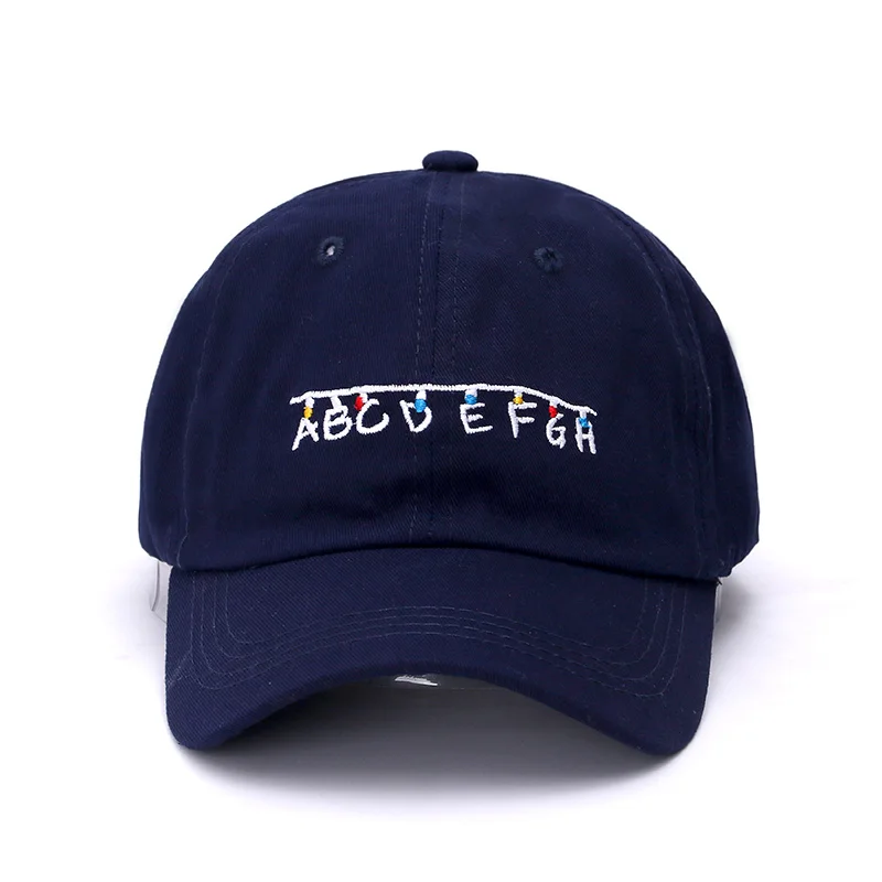 ABCDEF буквы вышивка Snapback шляпы взрослые повседневные Хлопковые бейсболки для