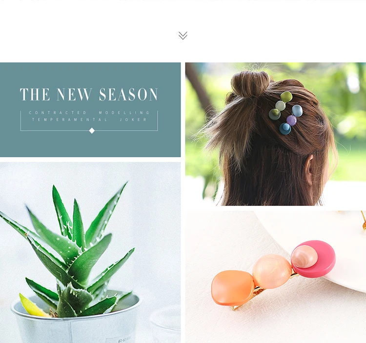 Модные Акриловые аксессуары для женщин и девушек элегантная заколка-пряжка