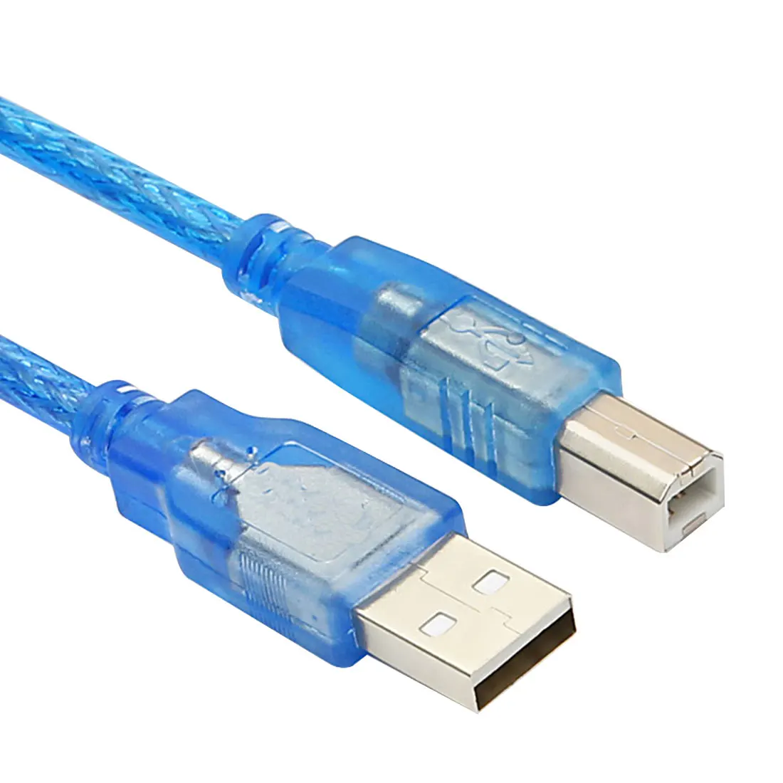 Centechia прозрачный синий 30 см USB 2 0 кабель для принтера тип A штекер типа B мужское