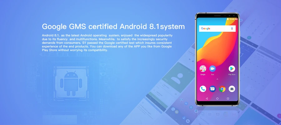 Мобильный телефон AllCall S1 5," 18:9, 2 Гб ОЗУ, 16 Гб ПЗУ, Android 8,1, четырехъядерный процессор MTK6580A, четыре камеры, Двойной смартфон 8 Мп+ 2 МП, 5000 мАч