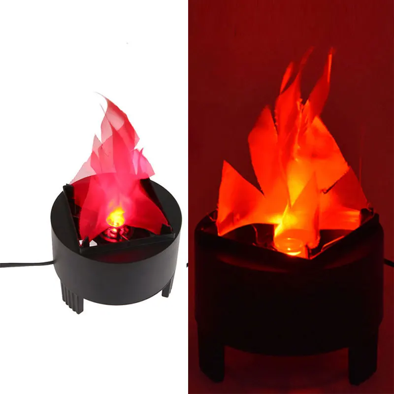 

LED Virtual Fake Fire Flame Stage Lights Party KTV Bar Halloween Holiday restaurant decor Led Cloth Silk Flame Lighting US/EU