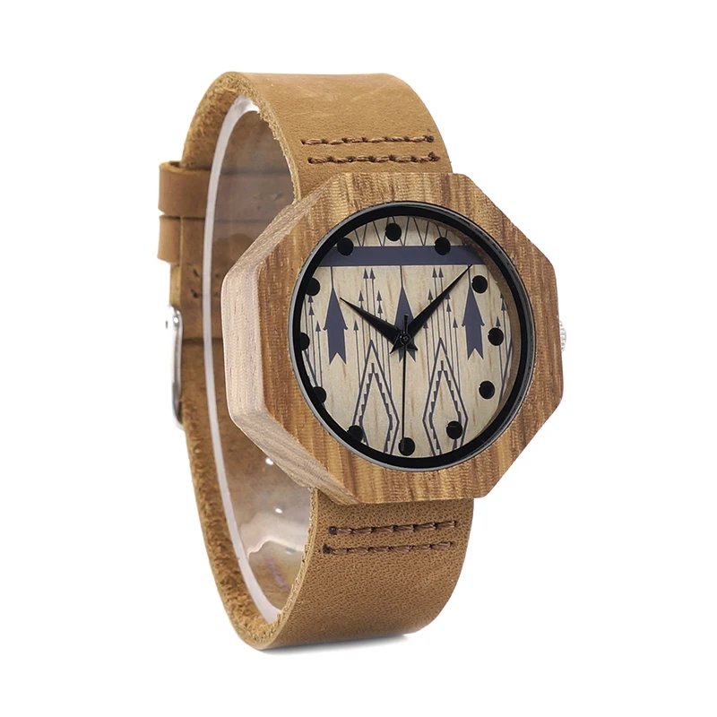 BOBO BIRD Zebra Wood женские часы ручной работы антикварные деревянные японские кварцевые наручные с механизмом в