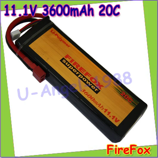1 шт. 100% оригинальный FireFox 11 В 3600 мАч 20C Li Po AEG страйкбол RC батарея F4R36 Прямая
