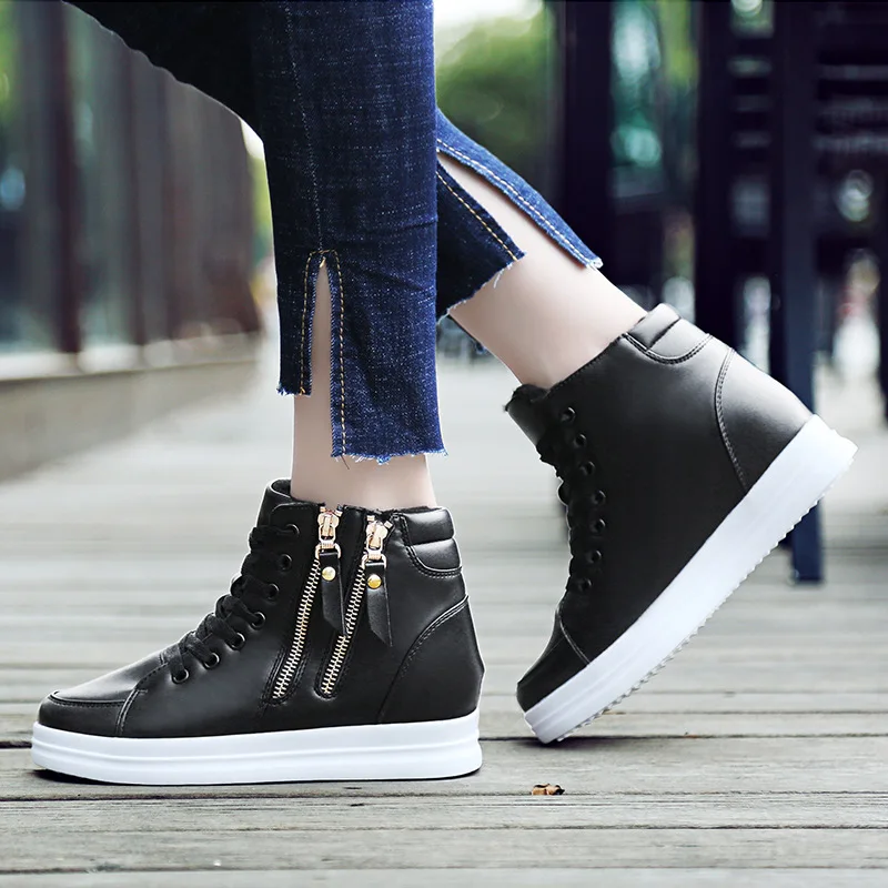 2018 Весенняя Новинка Увеличение Женская обувь торт повседневная Корейская версия