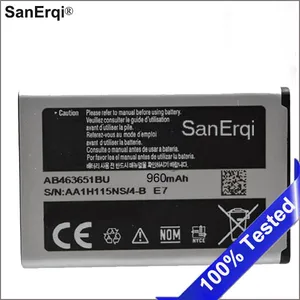 960mAh AB463651BU Battery For Samsung S3650 S5600 S5610 S5630C S5560C C3370 C3200 C3518 F400 F408 F270 S5296 C3322