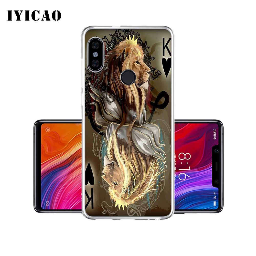 Мягкий силиконовый чехол для телефона IYICAO The Lion King Simba Xiaomi Mi 9 8 SE 6 A1 A2 Lite F1 MIX2S MIX3 |