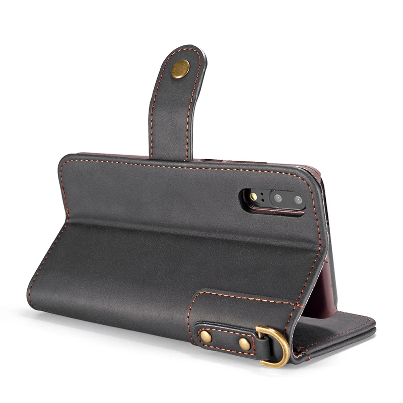 Genuine Leather Case for Huawei P20 P30 Pro Wallet Flip Stand Mate 20 Lite Nova 3e 4e Cover |