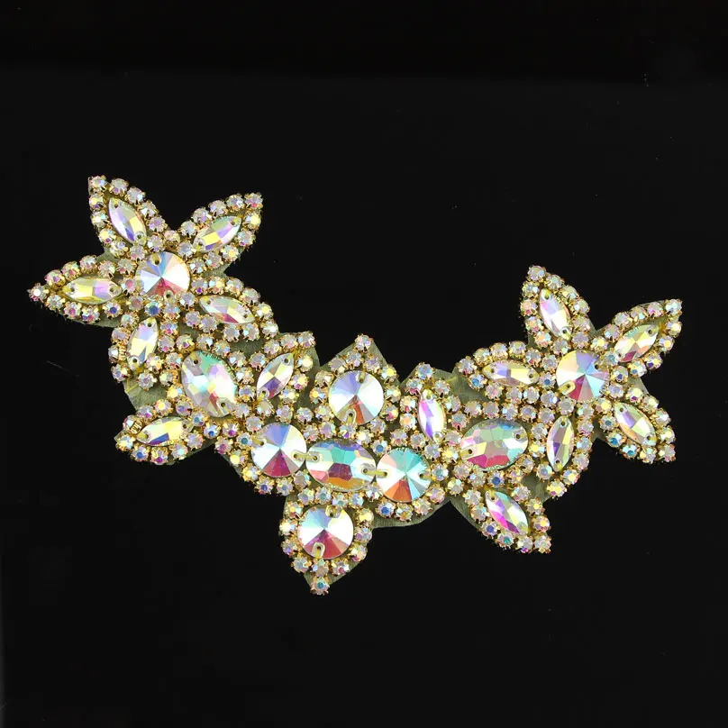 1 Модный комплект из двух предметов: Золотой Потрясающие оторочка с аппликацией