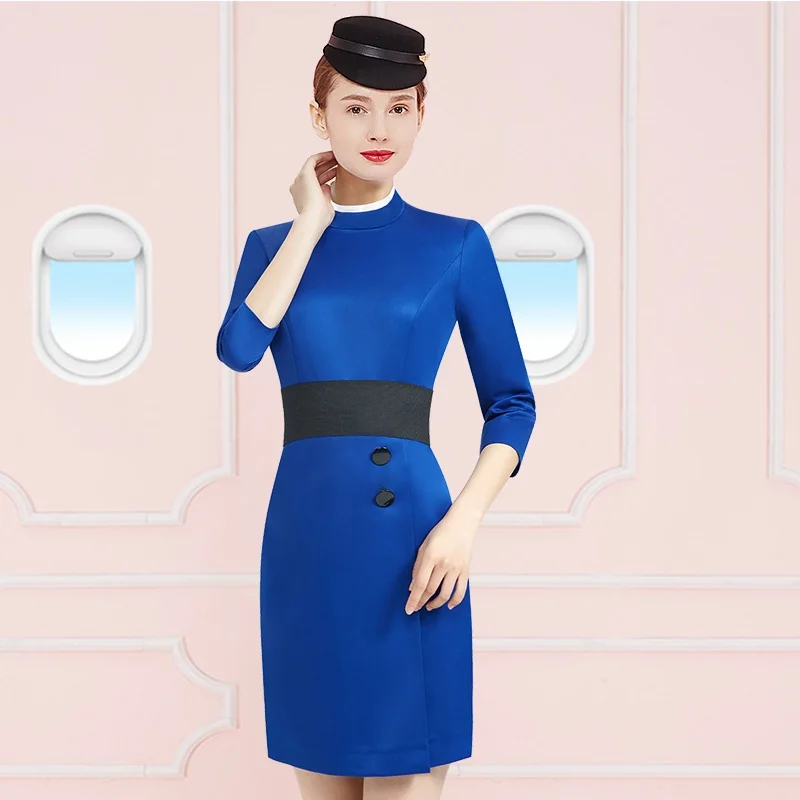 Униформа бортовой стюардесс деловая одежда рабочая униформа для косметолога