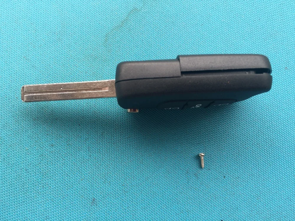 1 шт. Новый Сменный откидной ключ без логотипа для Kia Rio 2/3 кнопки Брелок чехол