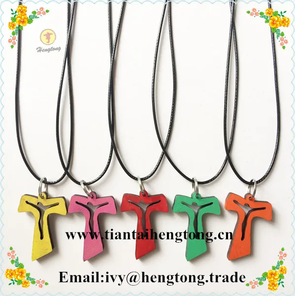 Оптовая продажа деревянные аксессуары для Розария подвеска-крест маленький