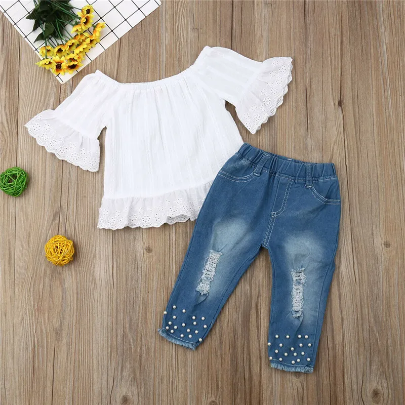 Летняя модная одежда для новорожденных малышей детей девочек летние топы с