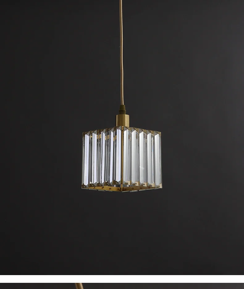 Hallway 1 pcs mini crystal pendant Lamp for Kid's bedroom Lamparas Bedside dining room E14 Led Porch Light bar lamp - купить по