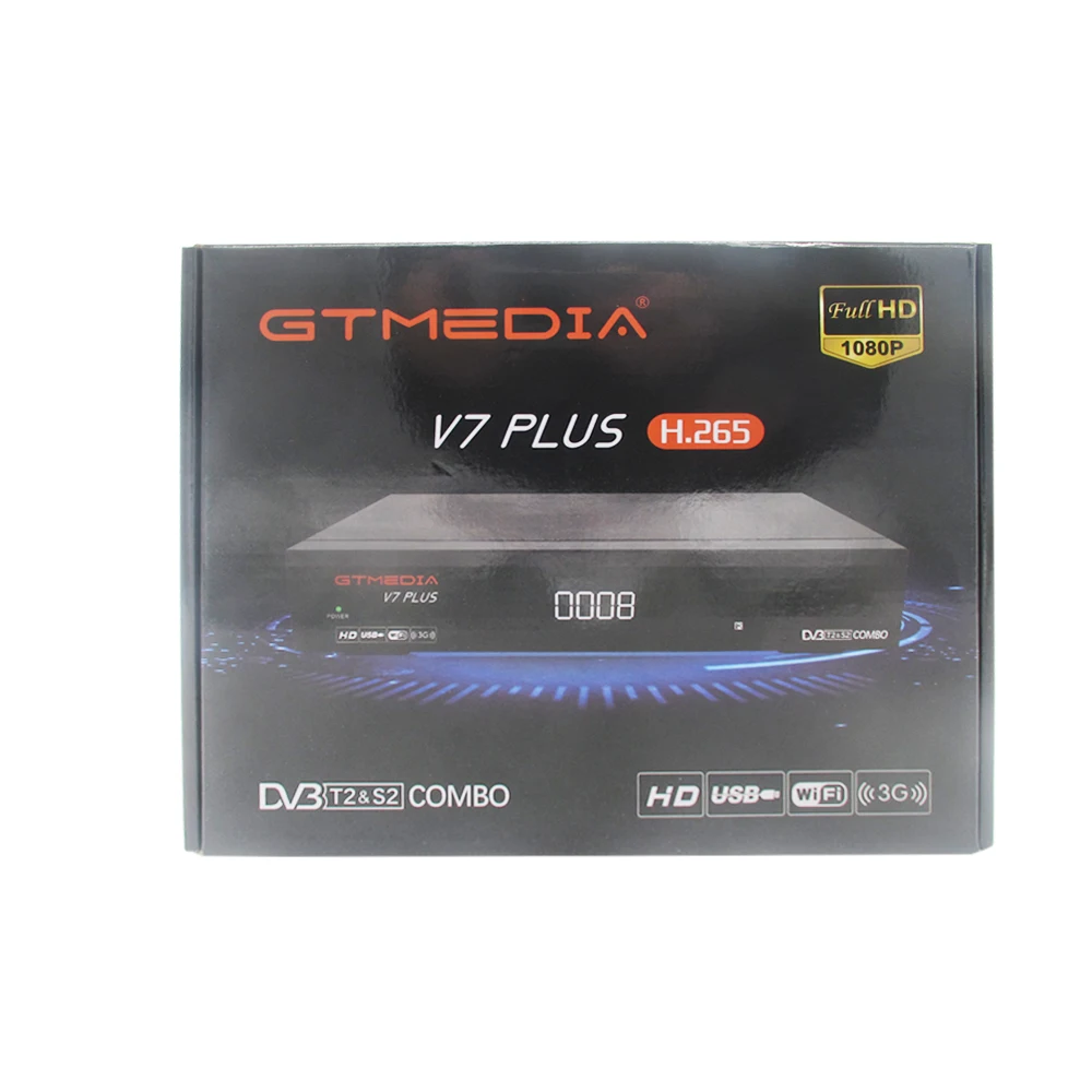 GTMEDIA V7 PLUS с бесплатным Cccam Clines для 1 год Испания Европа DVB-T2 DVB-S2 приемник H.265 спутниковый vs Freesat V7 V8