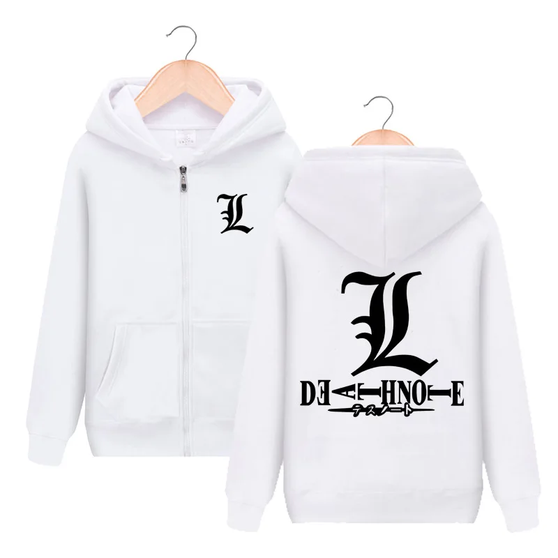 1 Аниме Death Note L Lawliet толстовка с капюшоном Косплей Костюм для мужчин и женщин весна осень модная повседневная куртка толстовка уличная - Цвет: 1