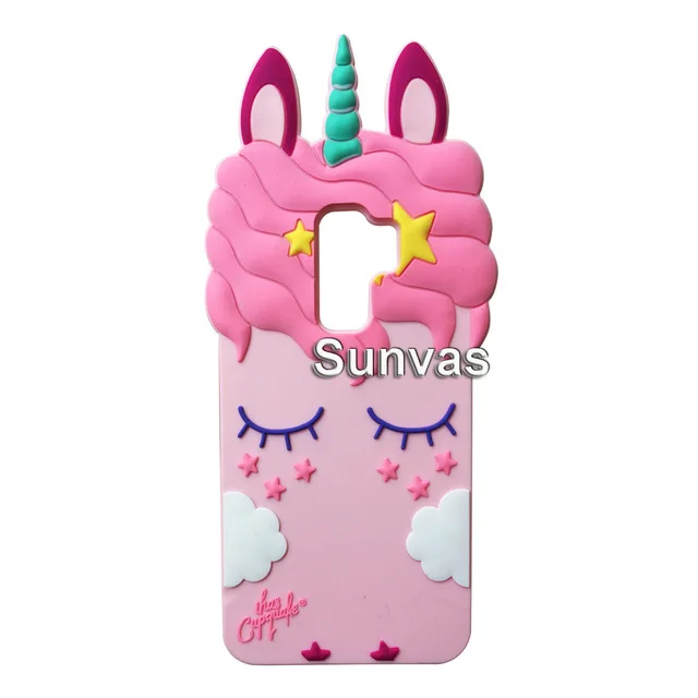 Для samsung S9 + чехол 3D с рисунком Минни Маус милая Lucky Cat Единорог Мягкая силиконовая
