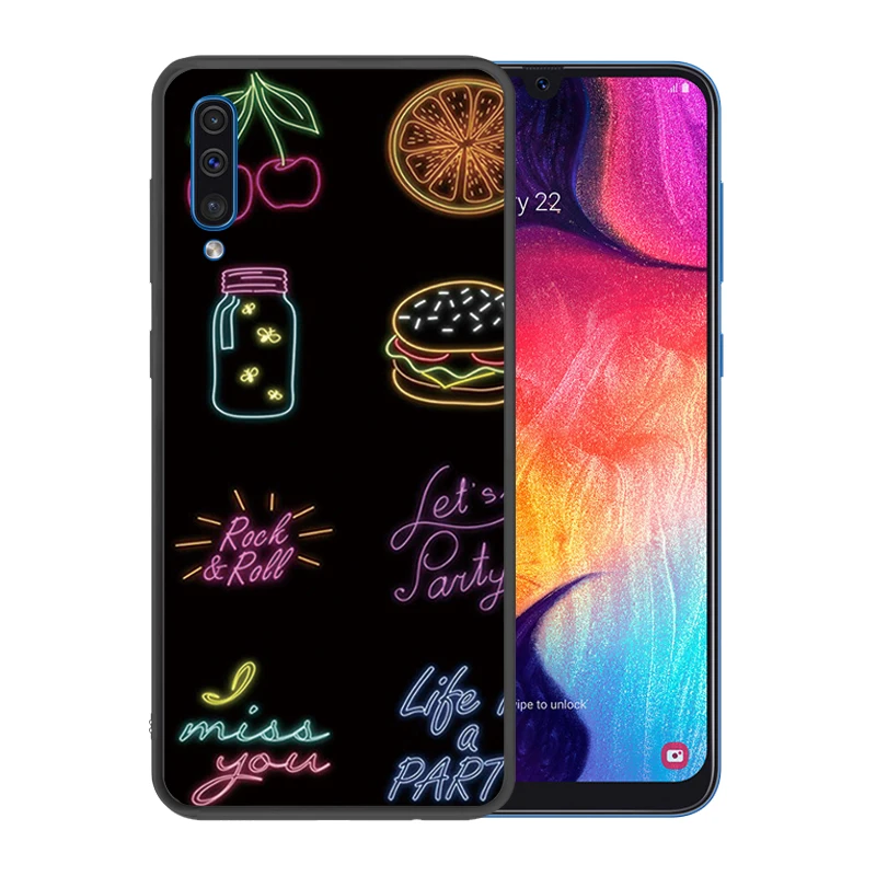 Мягкий силиконовый черный чехол для samsung Galaxy A80 A90 A10 A30 A50 A40 A60 A70 A7 2018 A9 A6 плюс