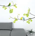 Настенные Стикеры, креативные милые наклейки на стену с изображением животных, наклейки с изображением птицы на дереве, съемные наклейки для детей, украшения детской комнаты